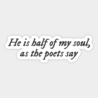 The Song of Achilles quote Sticker